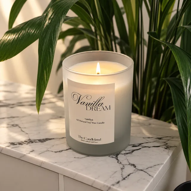 Vanilla Dream Buzlu Bardak Mum 3