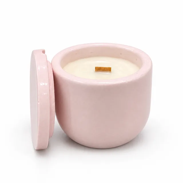 Küçük Pembe Beton Mum